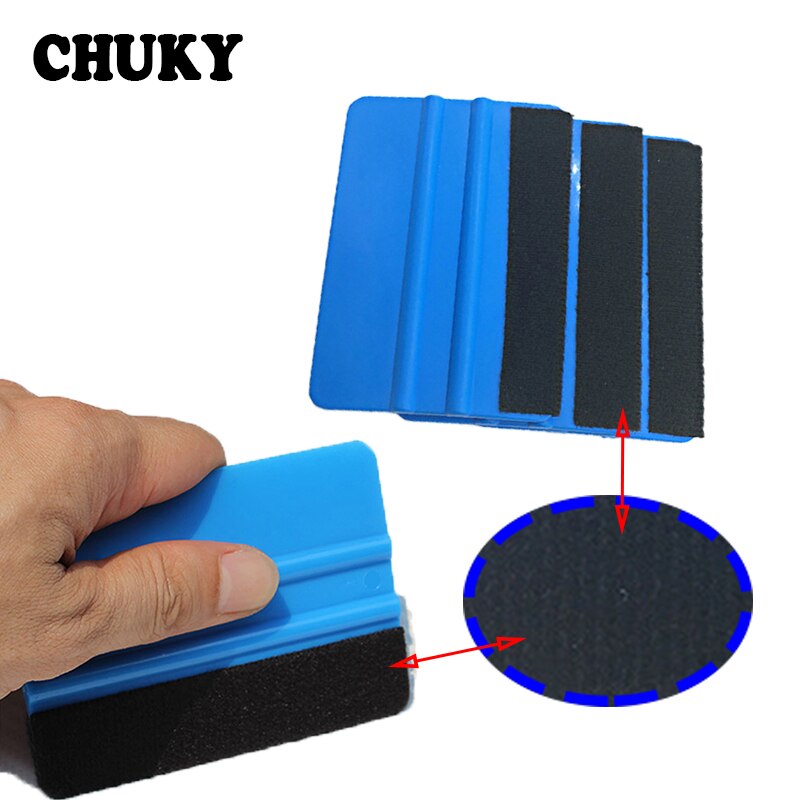 1 rascador azul CHUKY con borde de fieltro para Skoda Octavia a7 a5 Rapid superb Acura Subaru Toyota RAV4 Avensis Accesorios
