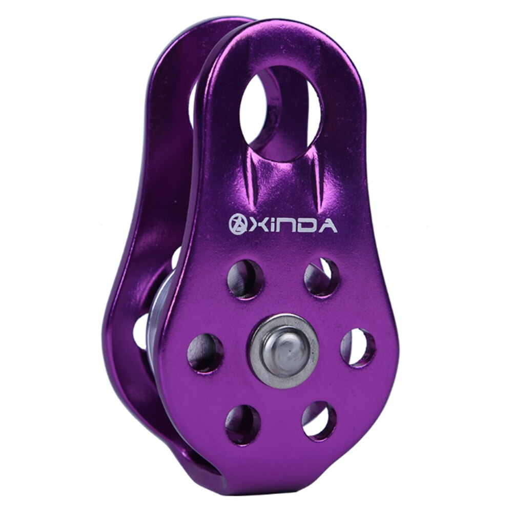 20kn Rock Climbing Pulley Outdoor Survival Mountaineering Hiking Lifting Rope Belt Lifting Sling Accessories: Purple