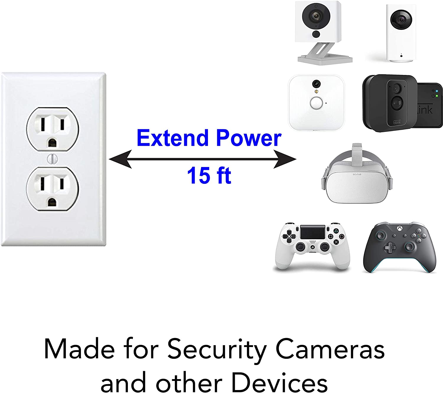 Câble d&#39;extension Micro USB 3/5/8 M, câble d&#39;extension pour xiaomi ImiLab Aqara G2H 1080P 2K caméra Webcam