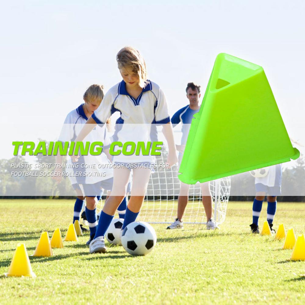 Sport Training Cone Set Sport Indoor Exercise Ornaments for Rugby Football Soccer Triangle Cylinder Train Obstacles