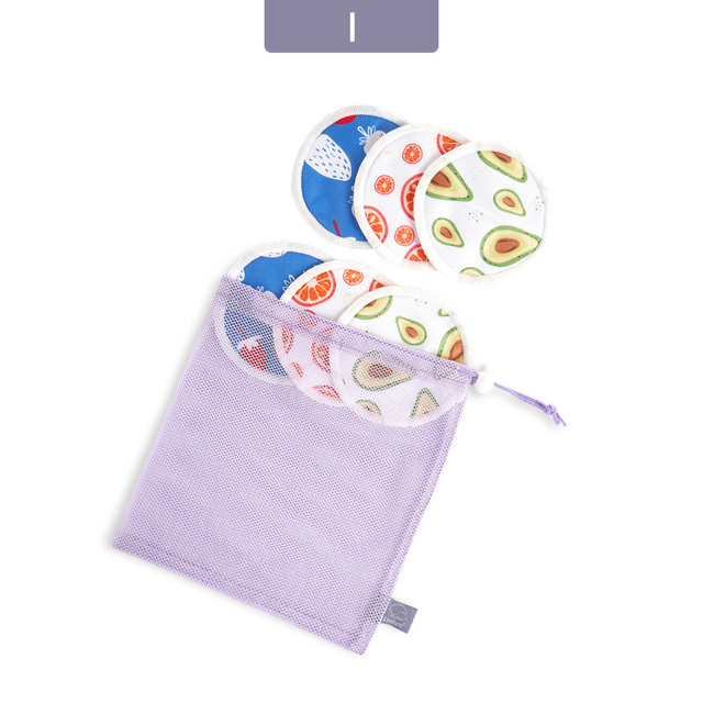 Mora Mona 6 Stks/set Zacht Ademend Bamboevezel Verpleging Pads Wasbare Zoogcompressen Voor Borstvoeding Vrouwen En Borstvoeding: ES067-I