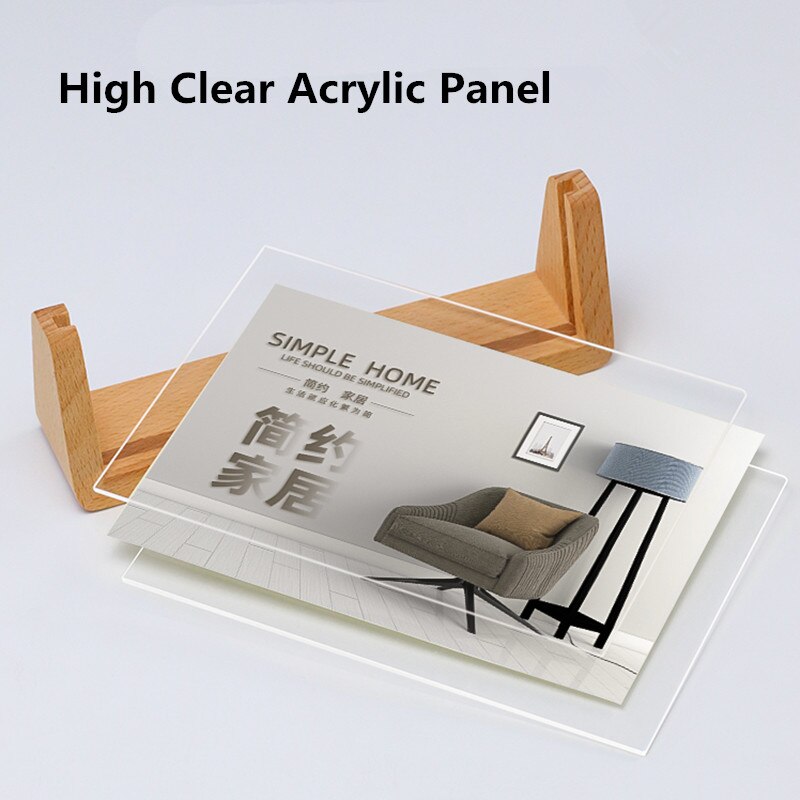 Soporte de madera para cartel de mesa, de 8 pulgadas soporte acrílico, para menú, soporte de papel, para fotos y carteles
