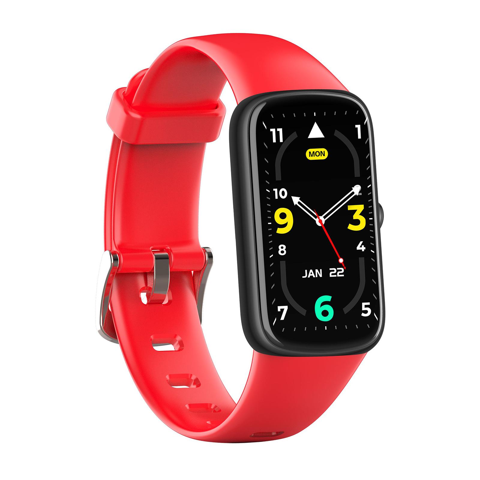 Reloj inteligente C11, dispositivo que graba el período Menstrual, monitorización del sueño, rastreador de Fitness: Rojo
