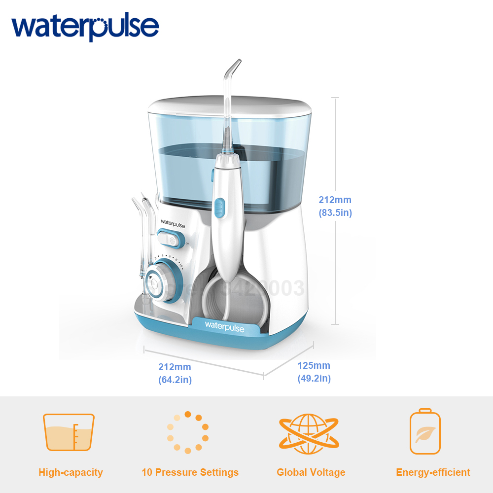 800ml Große Kapazität Oral Irrigator Dental Wasser Flosser 10 Modi Hygiene Wasser Jet Floss Dental Irrigator Flosser Mit 8 jets