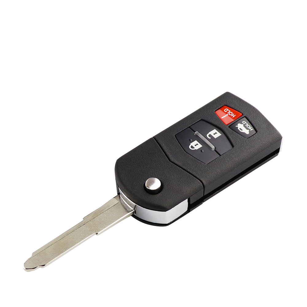 YIQIXIN Remote Key Case Fob Shell Flip Folding 2/3/4 Button For Mazda 2 3 5 6 M6 MX5 CX5 CX7 CX9 RX8 With Uncut Blade Head Cover