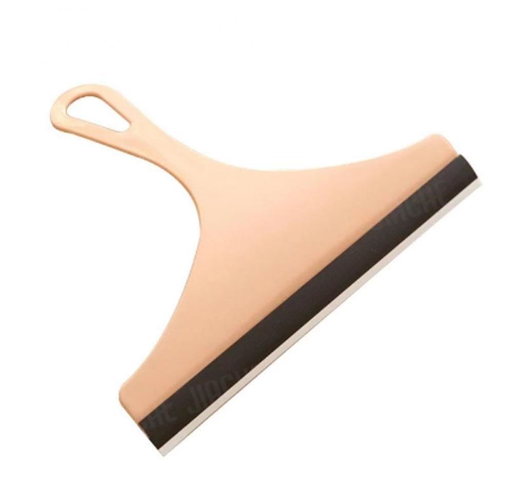 Cepillo de limpieza de carrocería de coche, limpiador de vidrio de pegamento suave, herramientas de limpiaparabrisas de suelo de baño, raspador de ventana, protección del medio ambiente: YELLOW