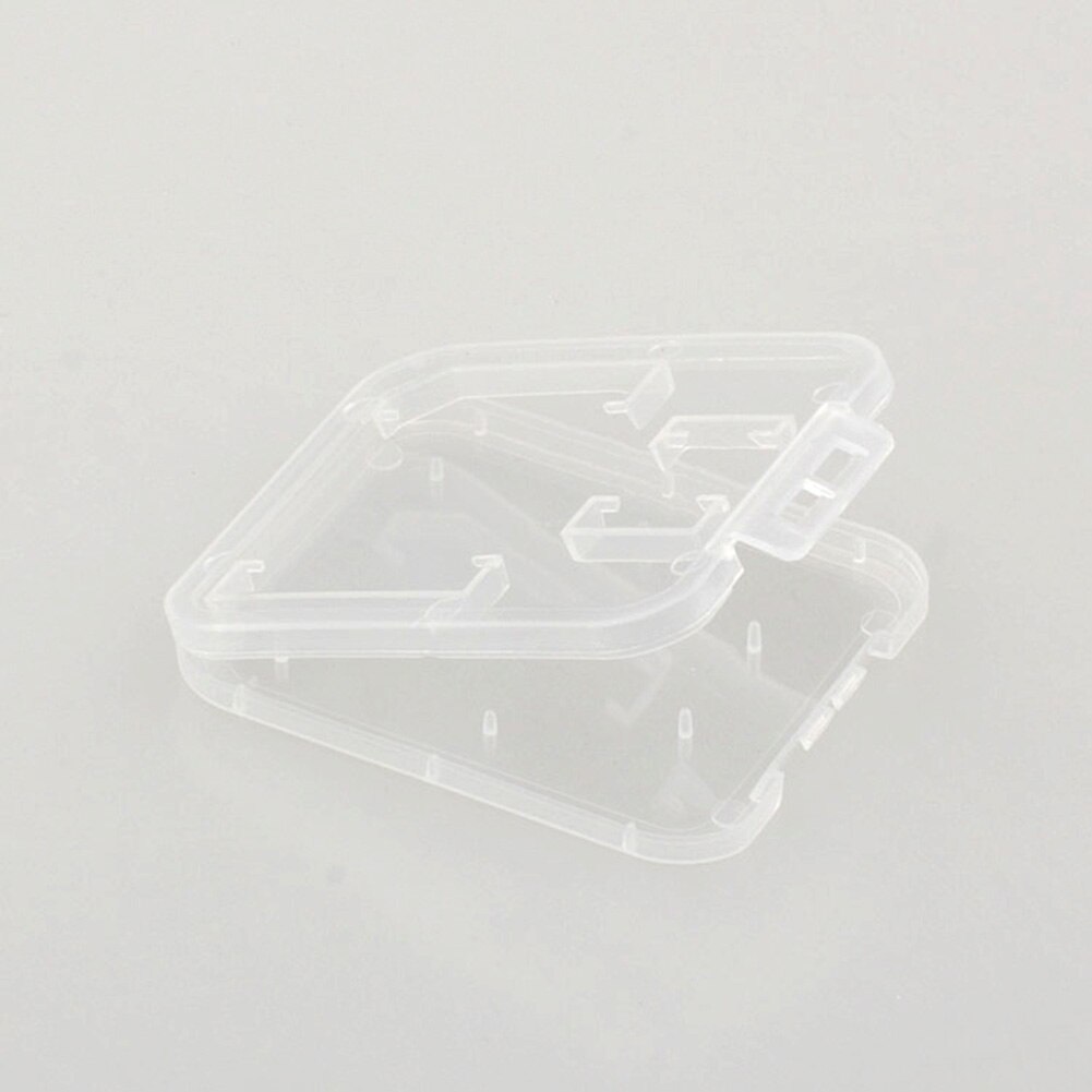 5 Pcs Clear Plastic Memory Card Case SD TF Card Storage Box Protection Holder