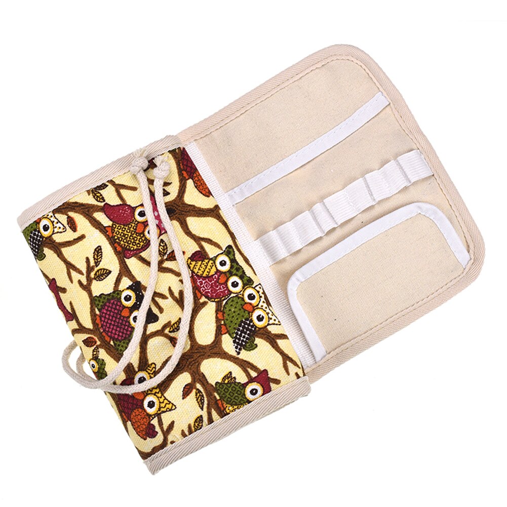Crochet Hook Pouch Storage Bag Knitting Kit Case Organizer Bag For Sewing Crochet Needles Scissors Ruler #WO