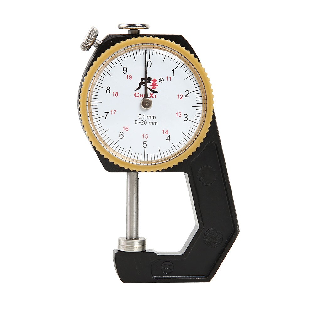 Tester Caliper Thickness Gauge Leather Paper Thickness Meter Tester 0-10mm/0-20mm 0.1mm Leather Paper Steel Meter: C