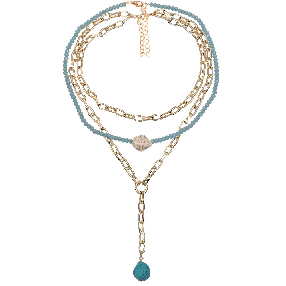Yumfeel Women Mulit Layer Choker Necklace Handmade Jewelry Necklaces: SZ092