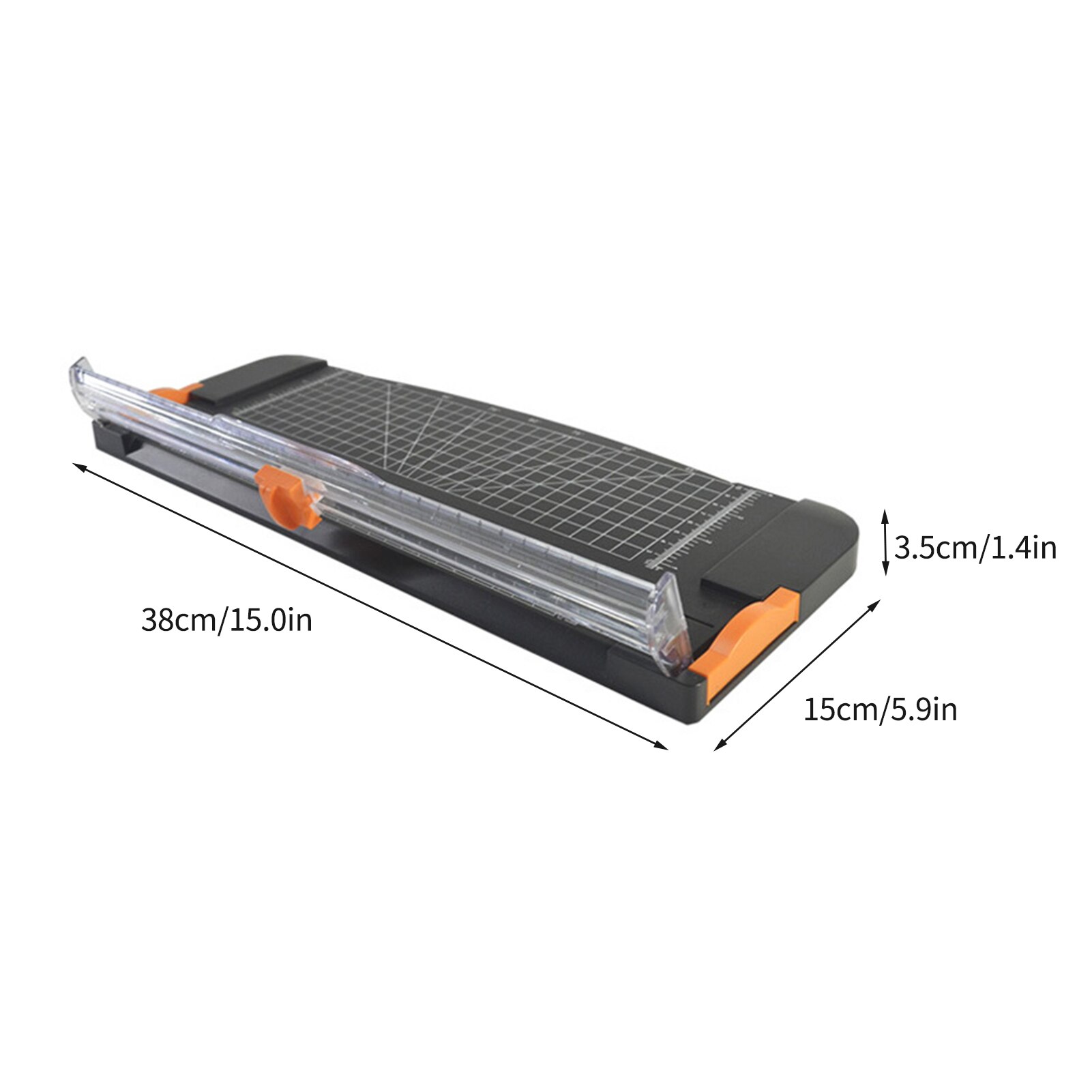 Portable A4 Paper Cutter 12.2 Inch Cut Length Desktop Paper Trimmer with Security Cutter Head Side Ruler for Craft Paper Photos