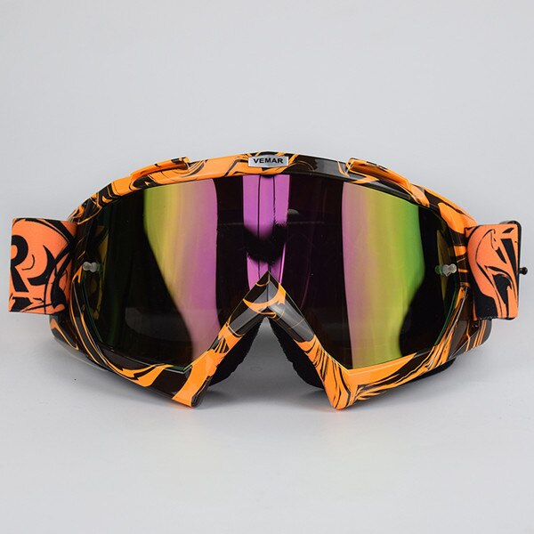 Vemar herre motocross briller moto motorcykel briller hjelm off-road motocross briller dirt bike atv mx bmx dh mtb briller: Farver
