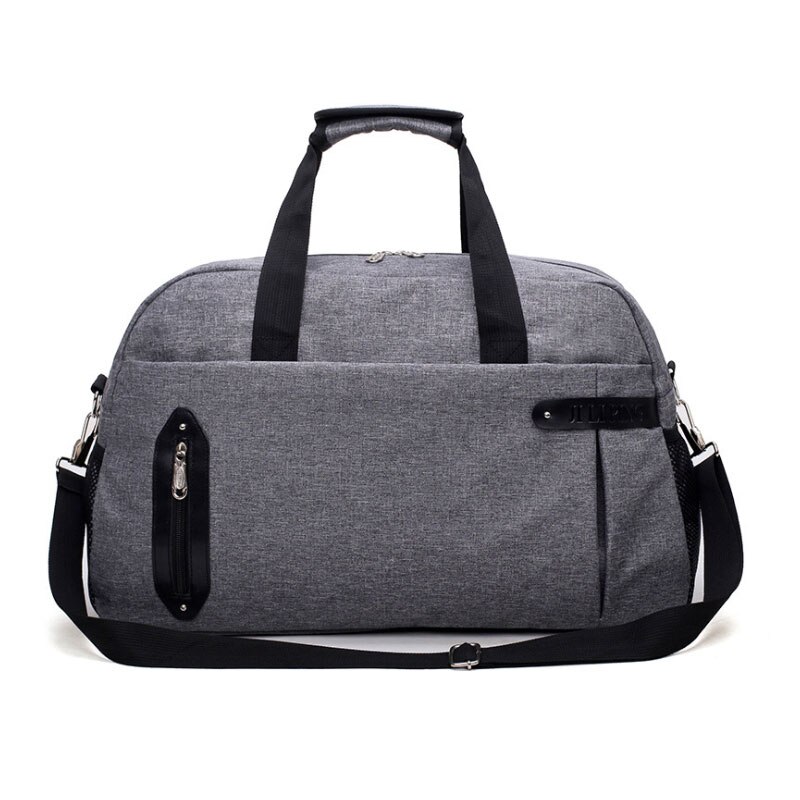 Scione kabin bagasje håndveske arrangør kvinner stor kapasitet reise koffert menn enkel sport helg skulder tote bag: Grå