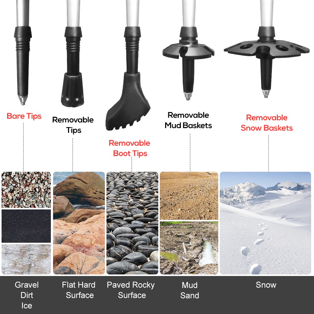 2Pcs Walking Sticks Aluminum Trekking Pole Ultralight Camping Hiking Foldable Nordic Walking Pole Telescopic Climbing Crutches