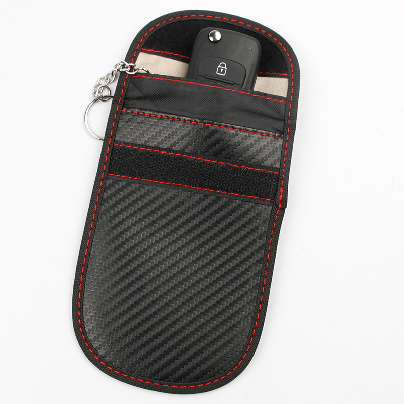 1Pcs Car key Bag Cars Fob Signal Blocker Faraday Bags Signal Blocking Bag Shielding Pouch Wallet Case For Privacy Protection