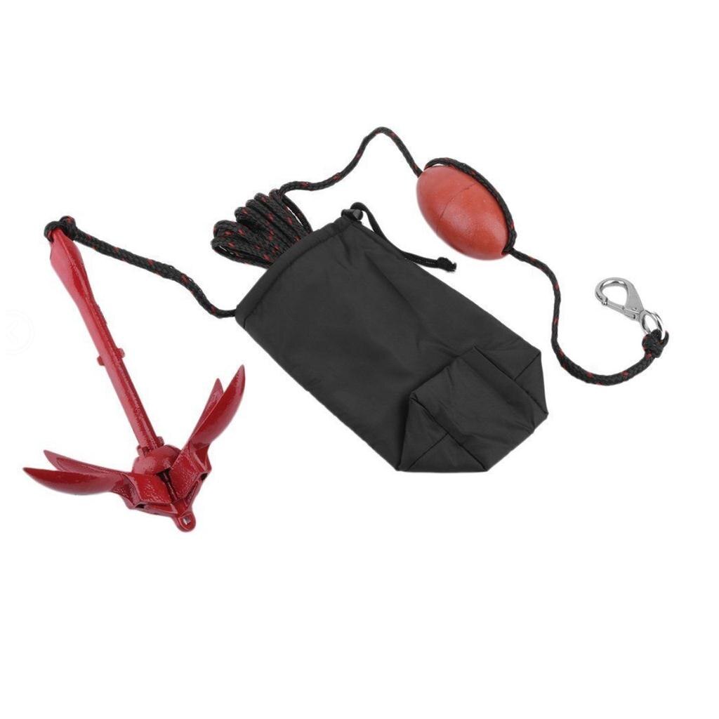 42-inch drift sok zee-anker drogue met 30ft kajak sleeptouw lijn boei kogelvlotter riem zeeremsysteem voor mariene boot/jacht/jetski/opblaasbare/motorboot/zeilboot, oranje