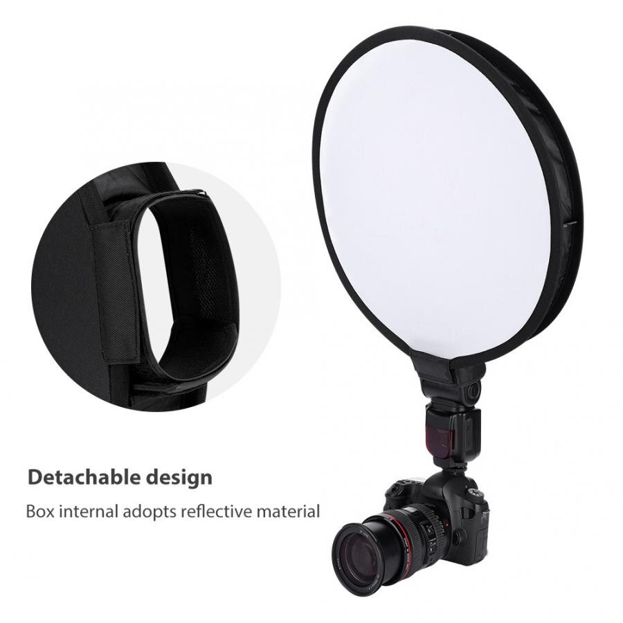 40cm Portable Universal Flash Flashlight Softbox Diffuser for External Speedlite light diffuser