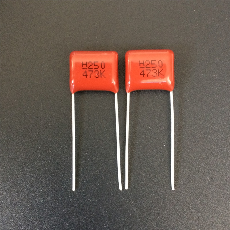 10 pièces CBB condensateur 473 250V 473K 0.047uF 47nF P10 CBB21 Condensateur à Film De Polypropylène Métallisé