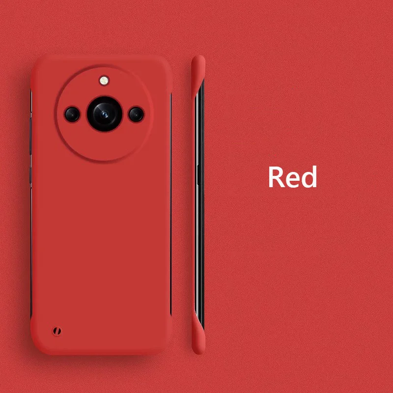 Custodia posteriore rigida opaca sottile senza cornice per PC per Realme 11 pro più Realme11 pro + più 5G antiurto Fundas Coque: alluminio / Fluorescente Verde