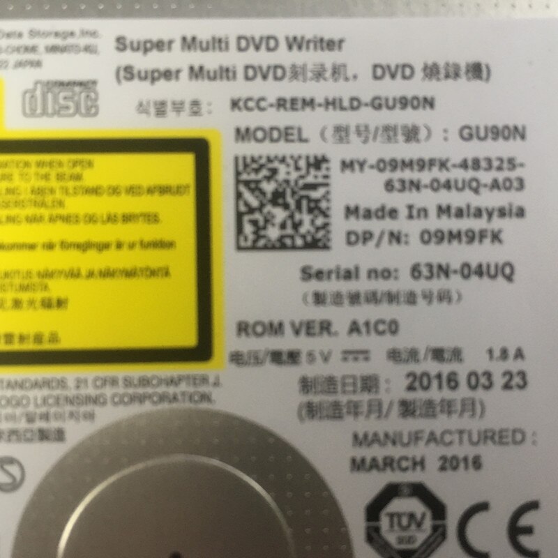 dvdrw for Dell OptiPlex 380 390 580 790 990 3040 small case built-in DVD recording drive model: GU90N