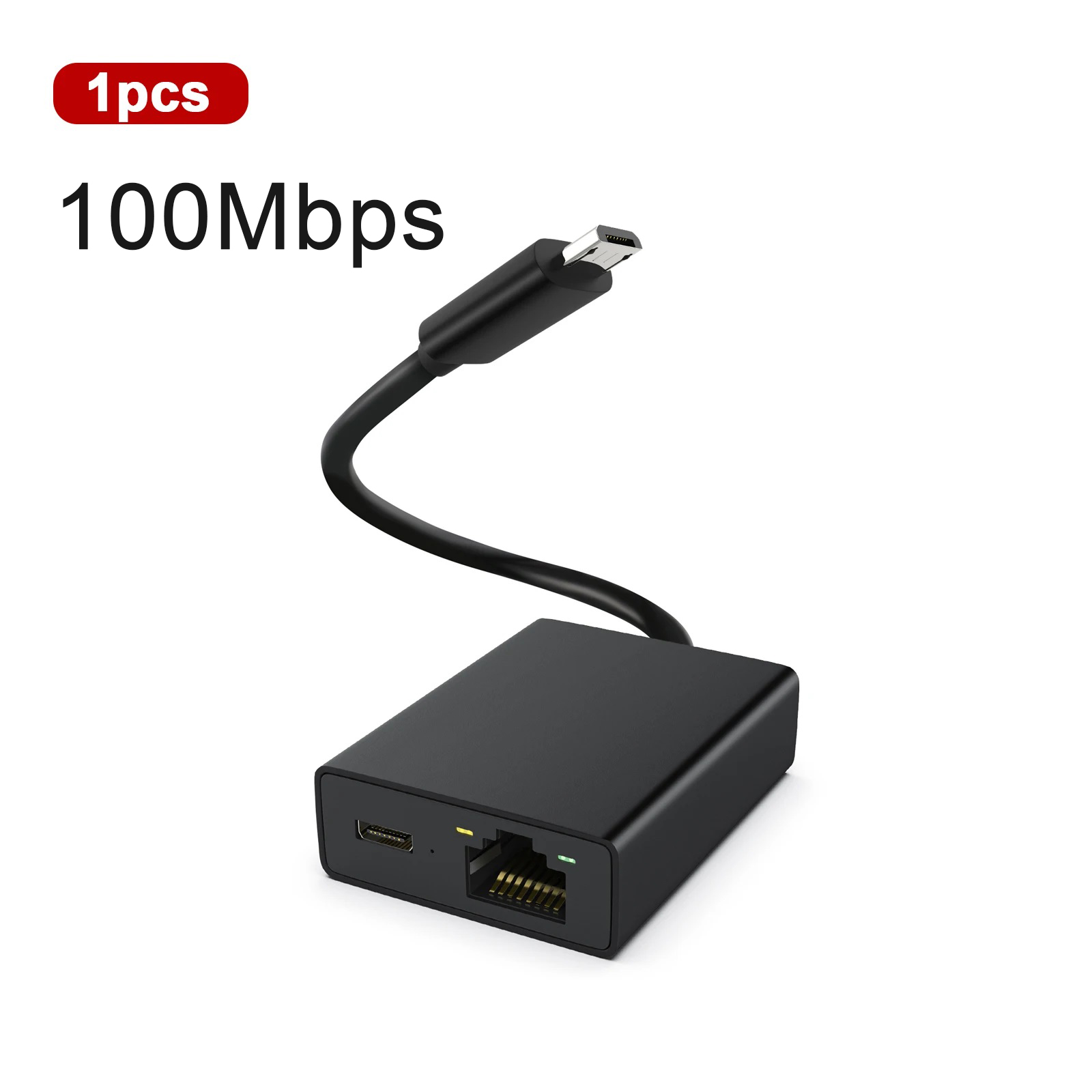 100Mbps 1000Mbps Ethernet Adapter for Fire TV Stick Micro USB to RJ45 Ethernet Network Card for Compatible Fire TV Stick: Blue