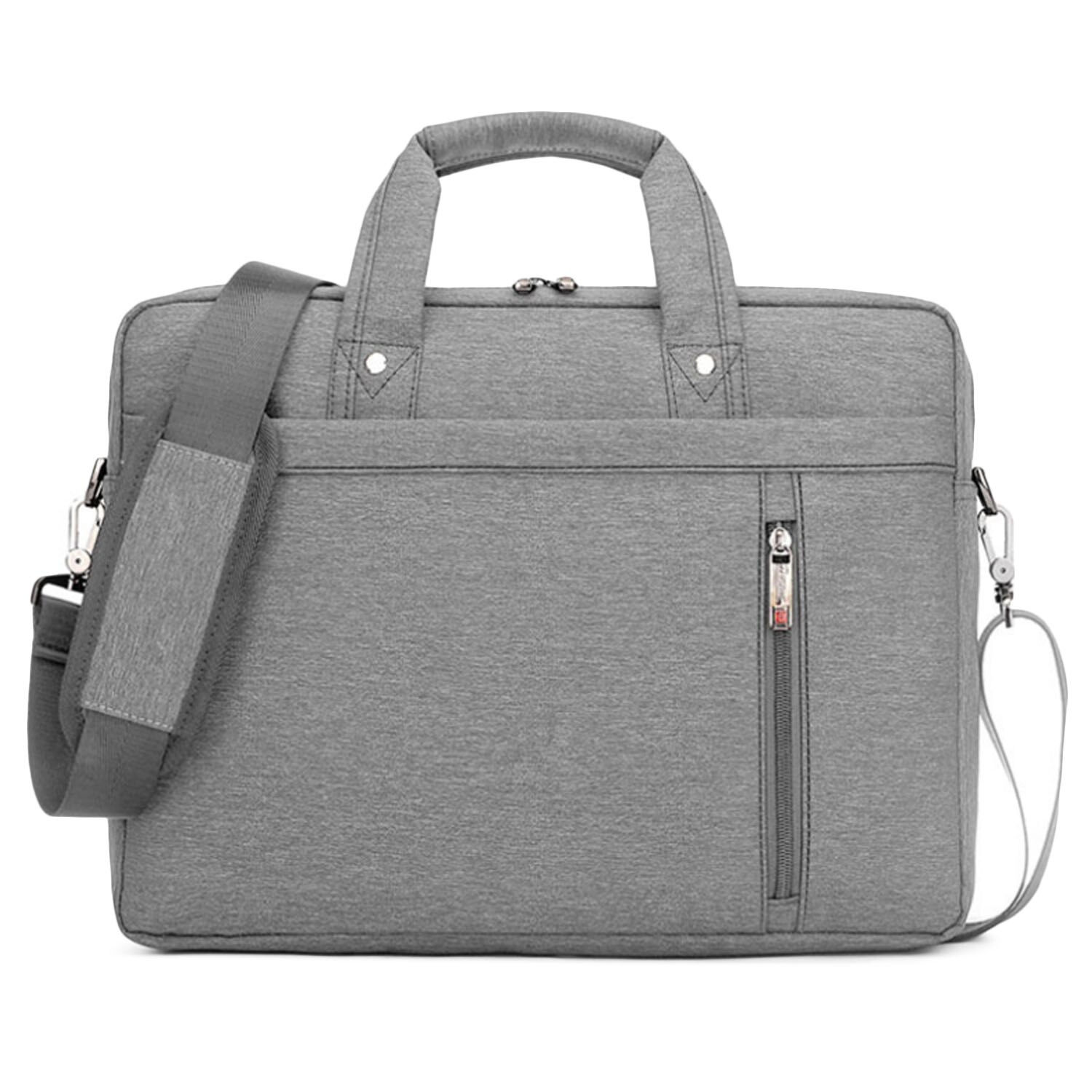 Besegad Tragbare Laptop Fall Abdeckung Tragen Handtasche Schulter Tasche Sleeve für Apple Macbook Universal Notebook Tasche 13 15,6 17,3 zoll: Grey / 15.6inch