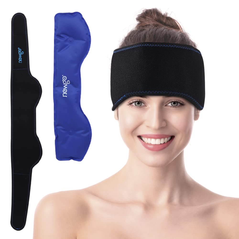 Reusable Head Ice Pack for Migraine Relief Gel Wrap Cold Compression Therapy for Toothaches Inflammation Stress Pain Reliver