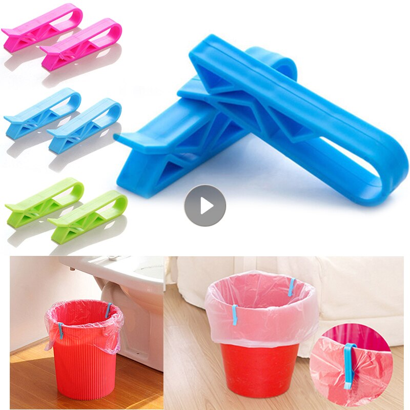 2/4/6 PCS Universal Trash Bag Fixed Clip Waste Basket Rubbish Bin Garbage Can Clamp Direct Sales Fast Selling
