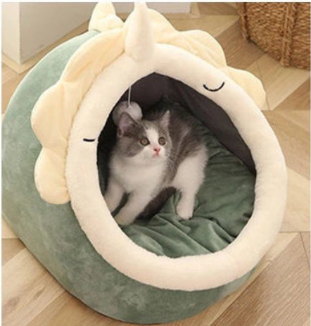 Cama suave y cálida para gatos, casa cálida de invierno, cueva para perros, nido suave, perrera, cama para gatitos, saco de dormir para perros pequeños y medianos