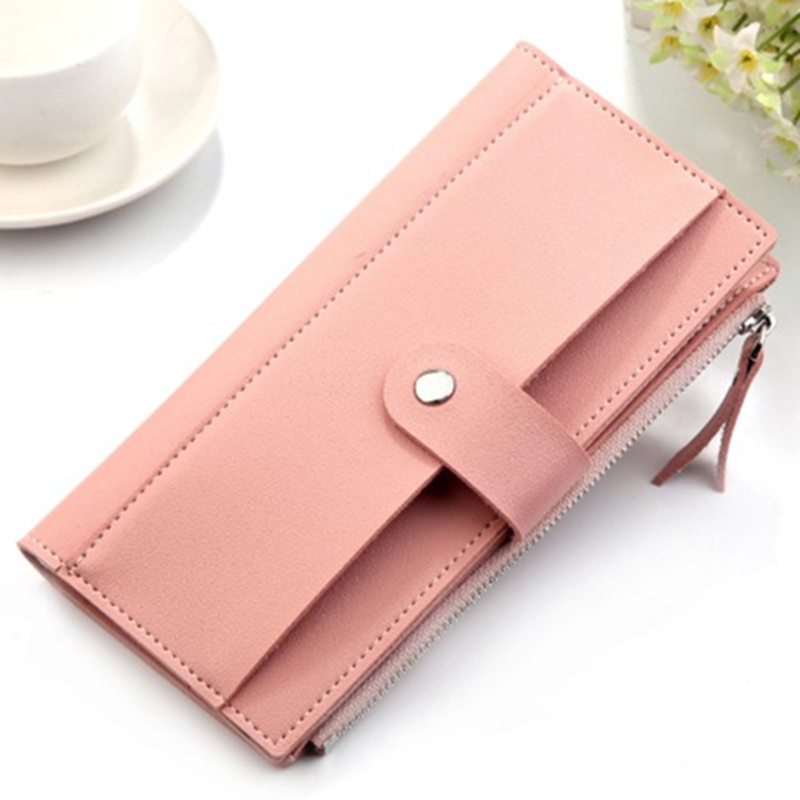 Vrouwen Lange Portemonnee Slanke Mode PU Lederen heren Portemonnee Multifunctionele Billfold Telefoon Credit Card Houder Tas