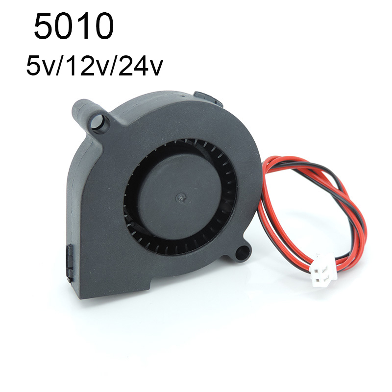 5015 Brushless Turbo DC Fan 5V 12V 24V Cooler Blower Silent Oil-Containing Micro Centrifugal Fan