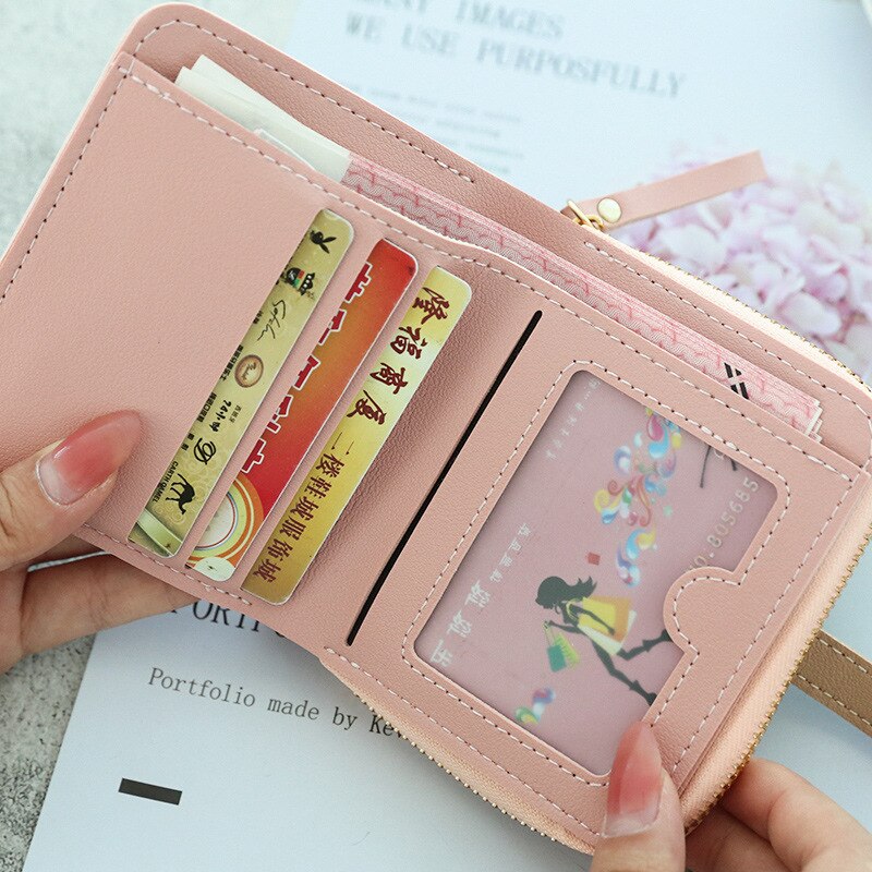 Women's Wallet Short Women Coin Purse Wallets For Woman Card Holder Small Ladies Wallet Female Hasp Mini Clutch For Girl