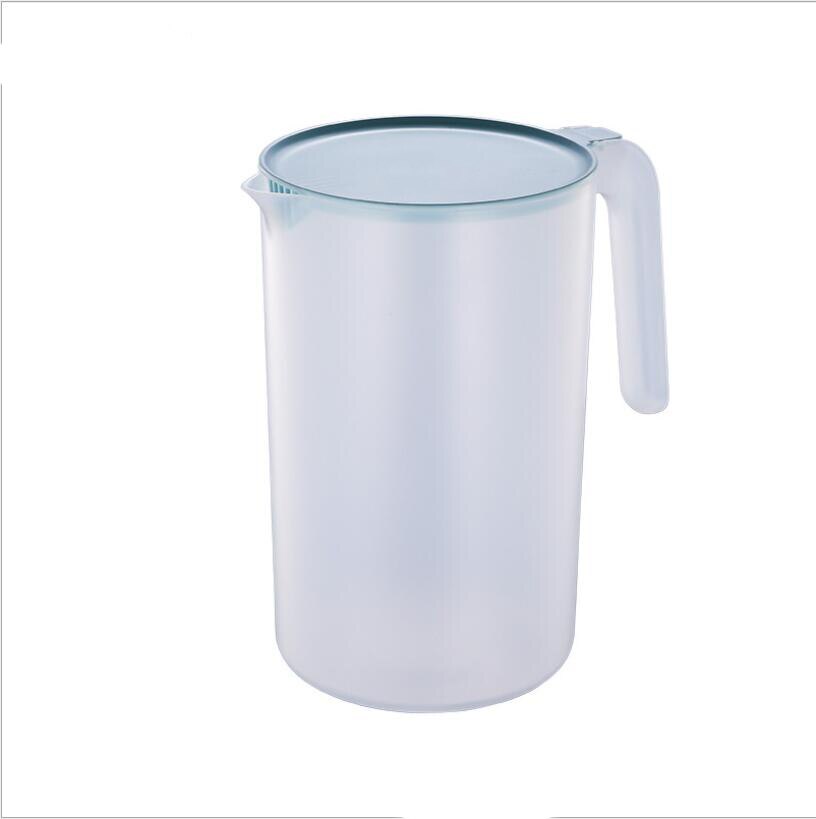 1pc 2000ml/2500ml plastik drikkedel varmebestandig koldt vand kande saftkande med håndtag: 2.5l / Blå