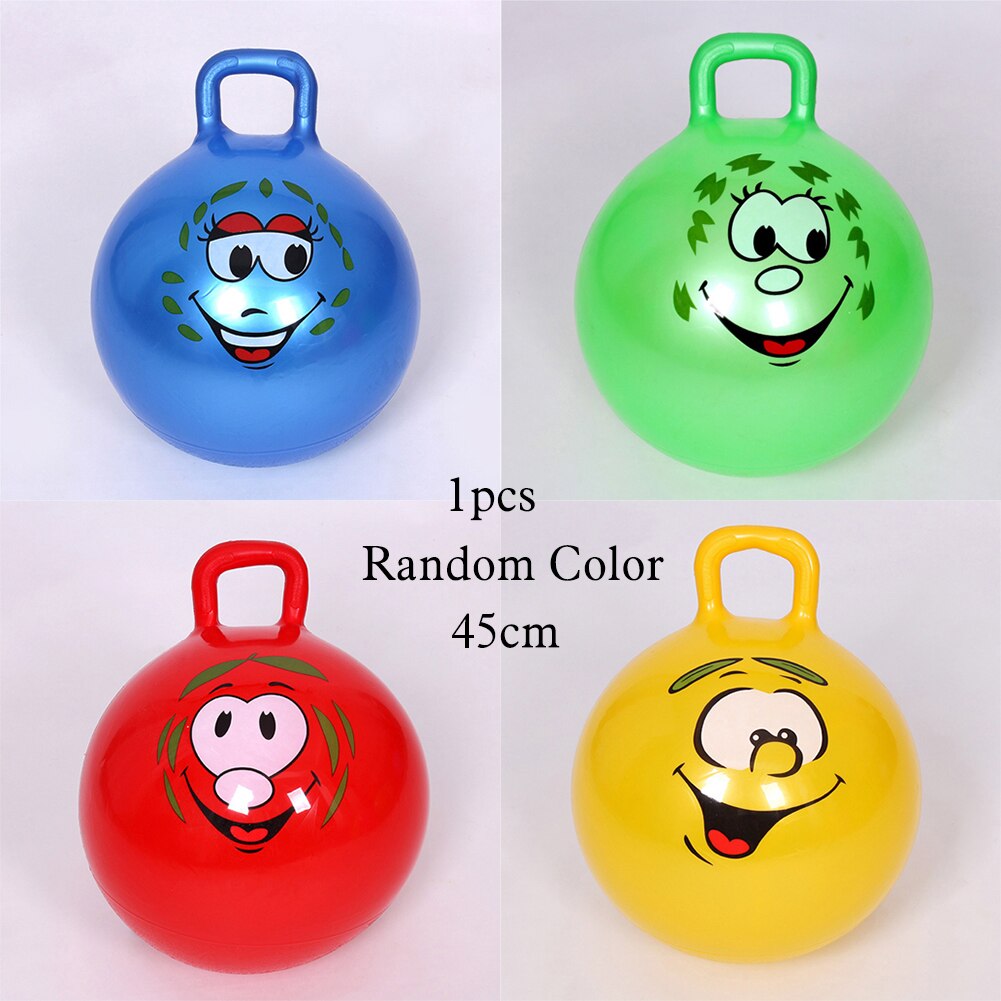 45/55/65CM Educational Inflatable Toy Ball Baby Toys Inflatable Bouncing Balls Claw Handle Ball Kids Jump Games Sports Toys: Random Sent-A 45cm