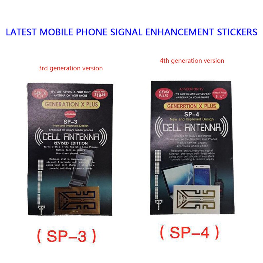 1/2/510PCS Universal Mobile Phone Signal Booster Cell Antenna For Gen X Antenna Booster Improve Stickers Camping Tools: 2PC