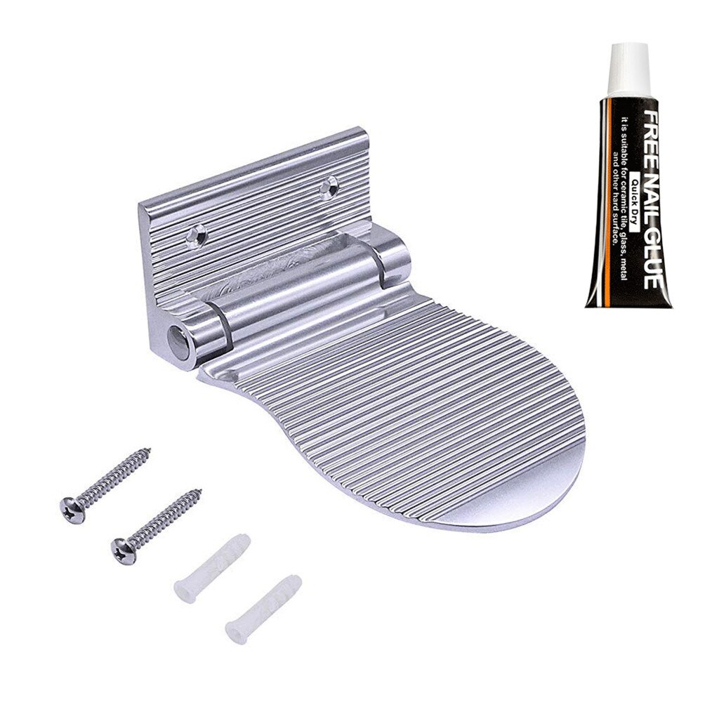 Shower Step- Aluminum Alloy Bathroom Foot Rest Shower Shaving Foot Rest Step Shower Step Leg Aid for Home Hotel Bathroom Use: White
