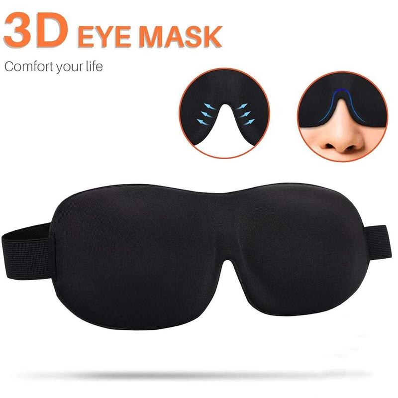 3D Sleep Mask Sleeping Eye Mask Yes / No nose Eyeshade Cover Shade Eye Patch Women Men Soft Portable Blindfold Travel Eyepatch