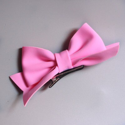 SchöNe Haar Clips Für Baby Mädchen Frühling Haar Zubehör Frabic freundlicher Kleinkind Haar BöGen Haarnadel Prinzessin Haarspange Art 9 Farben: Wasser Rosa