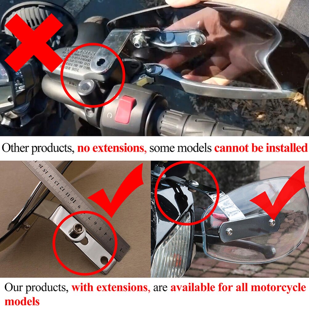 Guardamanos de manillar a prueba de viento para motocicleta, Protector de manija para BMW r850r, g650gs, 310 gs, k1200r, F 900 R, R18