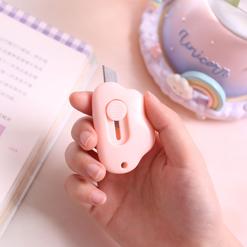 Cute animal rabbit Cloud Mini Portable Utility Knife Paper Cutter Cutting Paper Razor Blade Office Stationery Escolar Papelaria
