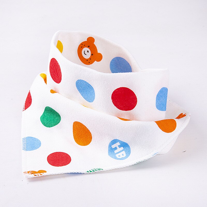 10Pc Bandana Doek Baby Slabbetjes Voor Jongens Meisjes Animal Print Kiel Katoen Sjaal Voeden Kraag Burp Accessoires