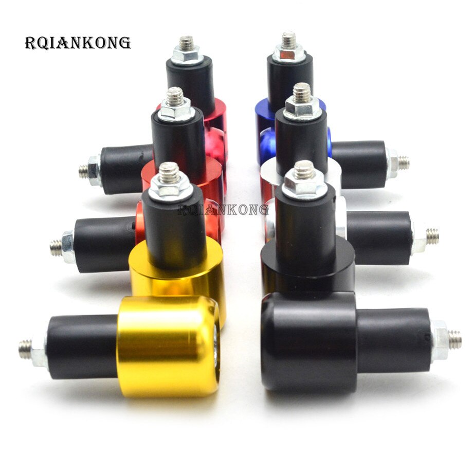 2 Pcs 7/8 22 Mm Cnc Motorfiets Road Mtb Bike Stuur Cap Hand Grips Bar End Plug Motor Stuur Contragewicht grips Ends