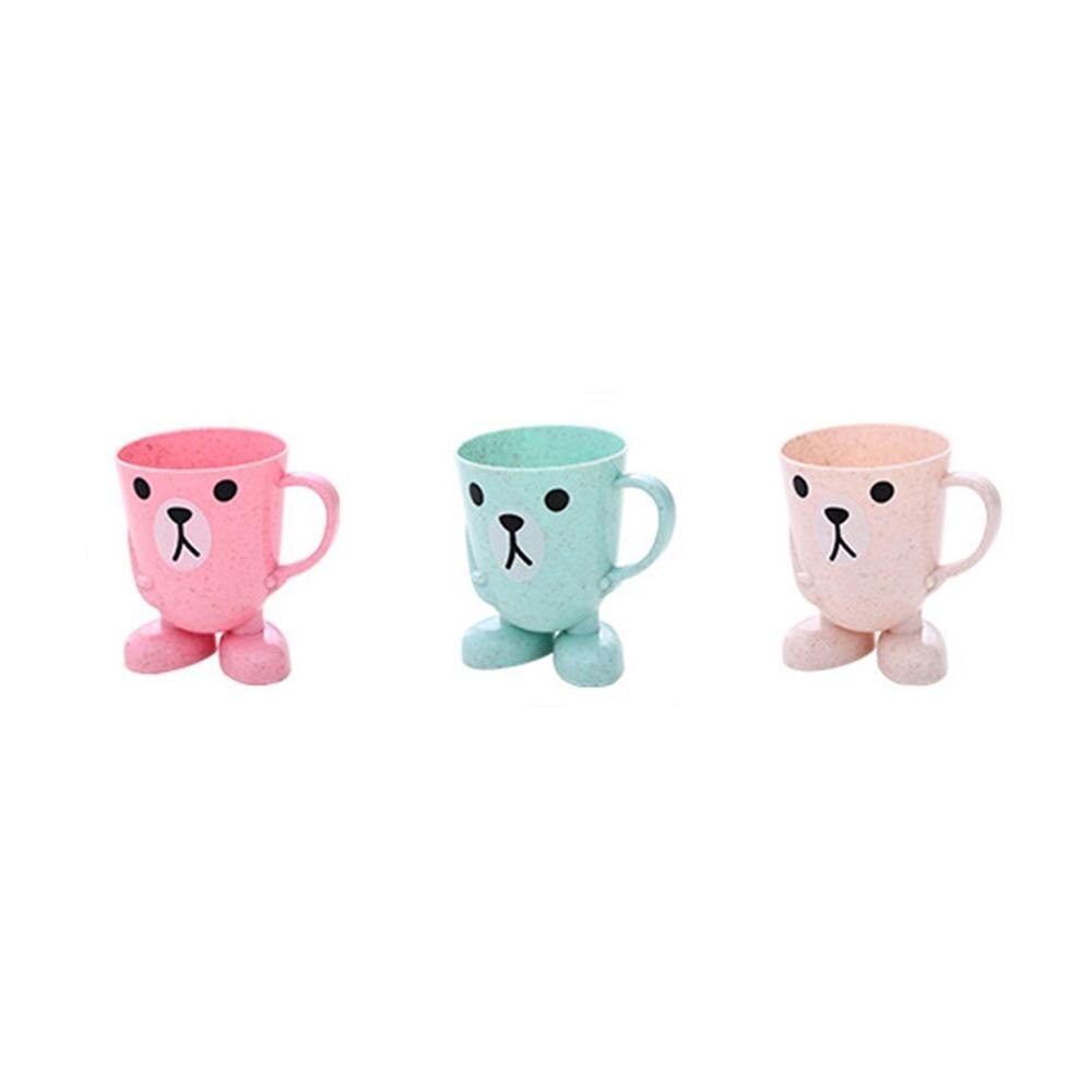 Cute Children Cartoon Animal Plastic Brush Teeth Child Toothpaste Toothbrush Holders Couple Brushing Mug Mouth Cup