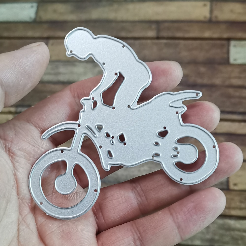 Motorcycle acrobatics Metal Cutting Dies Stencils for DIY Scrapbook Photo Album Paper Card Decorative Craft Embossing Die Cuts