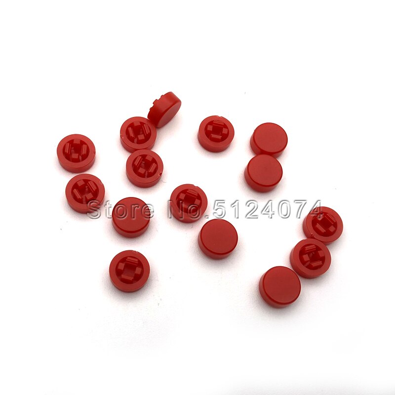 200pcs/lot Push-button switch round cap blue/red/green A44 with Omron touch switch B3F-1050 6*6*7.3
