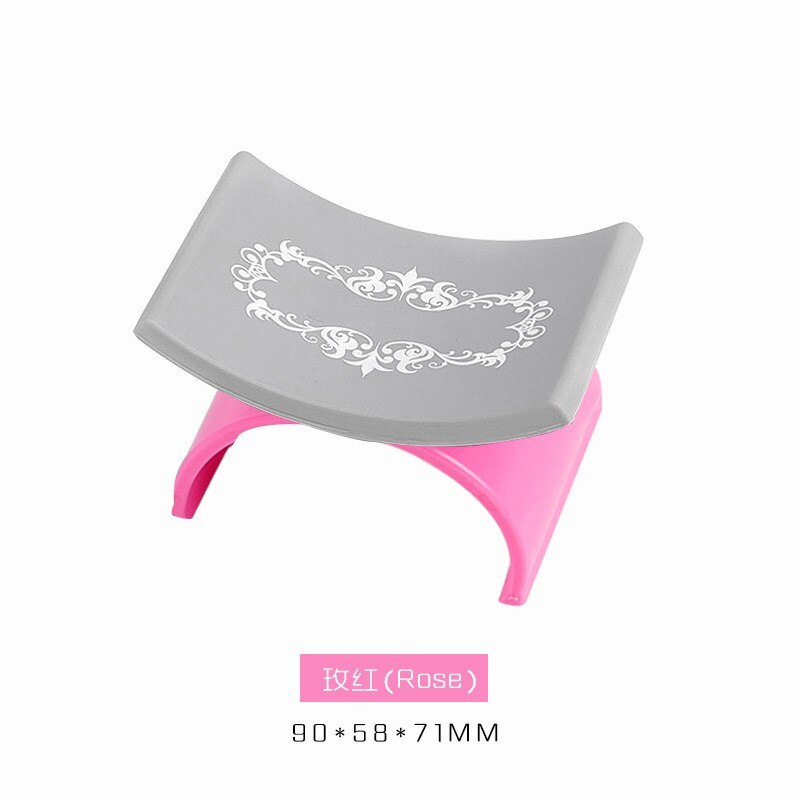 Nail Hand Pillow Hand Rests Cushion Silicone Hand Pillow Manicure Wrist Pillow U-shaped Hand Pillow for Outdoor Store Home Nail: Rose Red