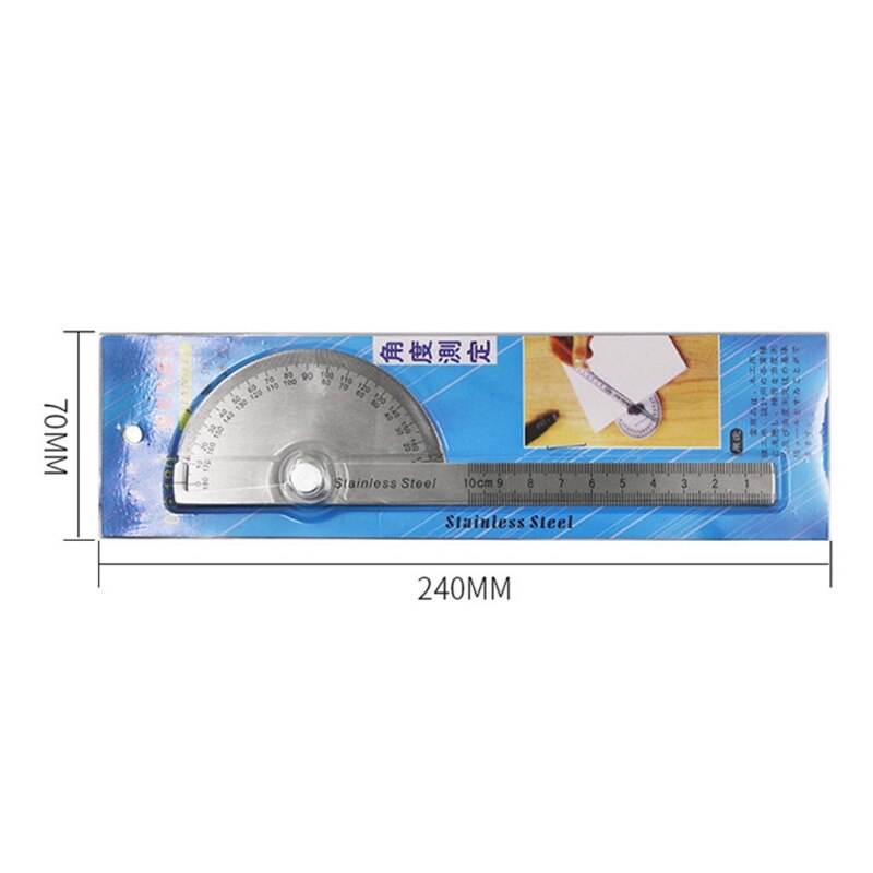 180 grad Winkelmesser Metall Winkel Finder &Ampere; Winkel Platz Messwerkzeuge Goniometer Winkel Lineal Edelstahl Holz