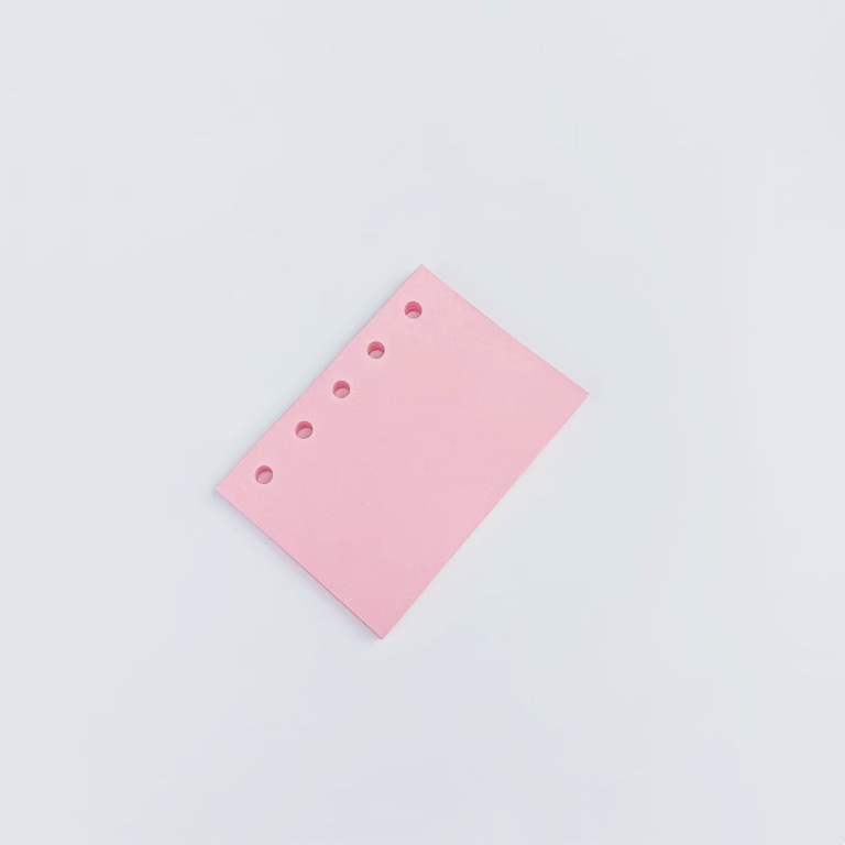 M5 5 Holes 50Shhets Colorful Loose Leaf Notebook Refill Spiral Binder Inner Page To Do Line Dot Grid Inside Paper Stationery: Yellow