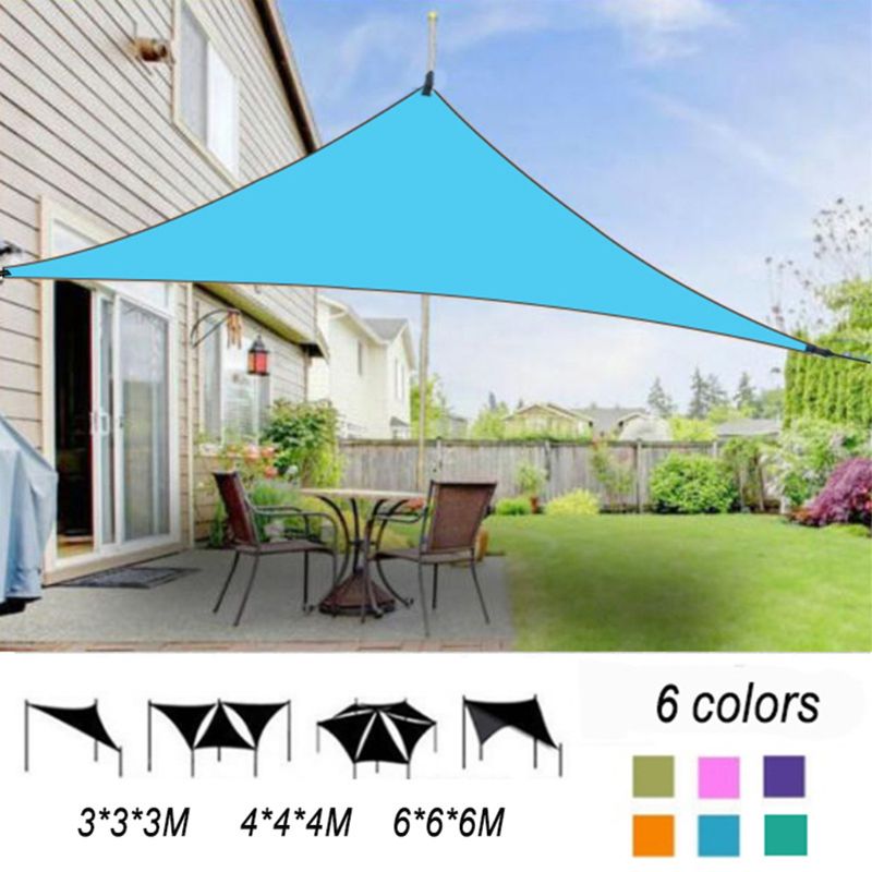 Triangle Outdoor Awnings Waterproof Sun Shelter Sunshade Protection Outdoor Canopy Garden Patio Pool Shade Sail Awning