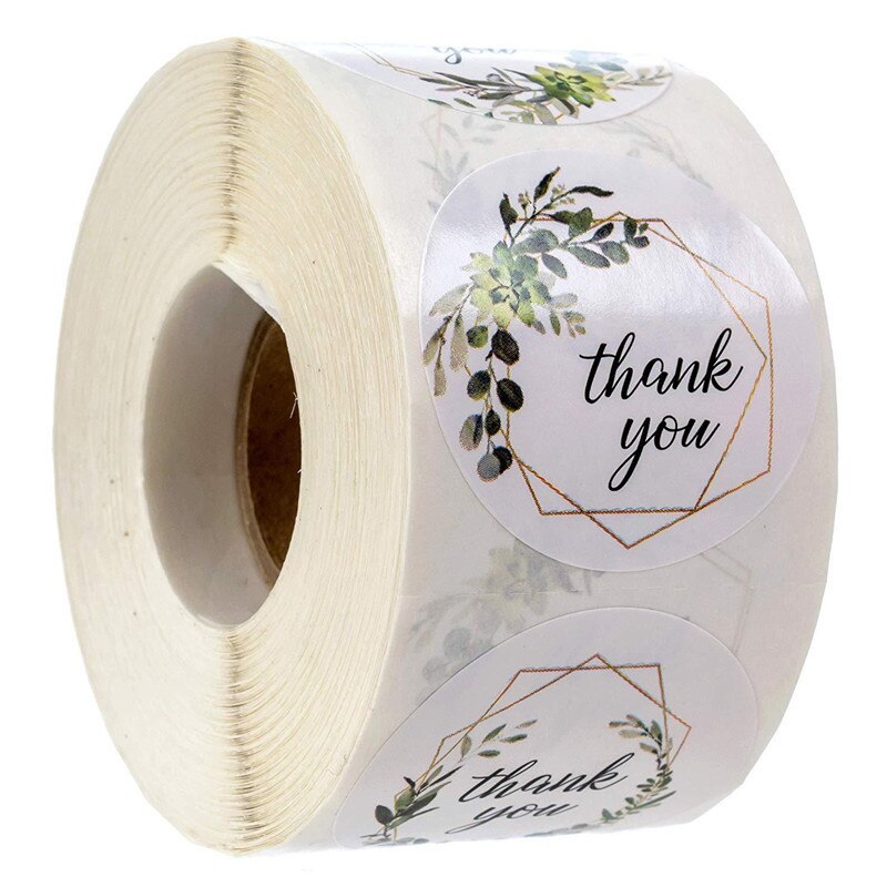 500 stücke Neue Herz Runde Form Etiketten Papier Verpackung Aufkleber Candy Dragee Tasche Box Verpackung Kuchen Tasche Hochzeit Dank aufkleber: 1